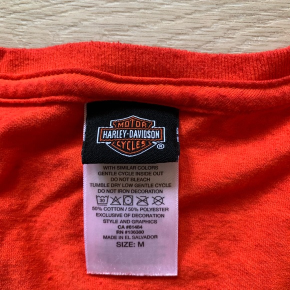 Harley Davidson Woman’s Hull City South Dakota Red T Shirt Size Medium - Picture 3 of 7